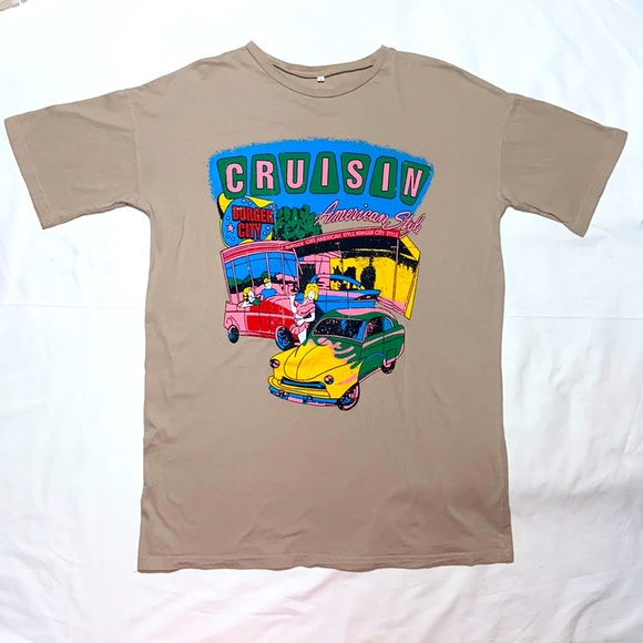 SHEIN Crusin American Style Graphic Shirt. Size Small Men’s. - Picture 3 of 10